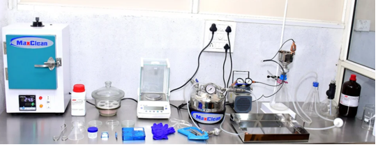Millipore Cleanliness Testing Setup